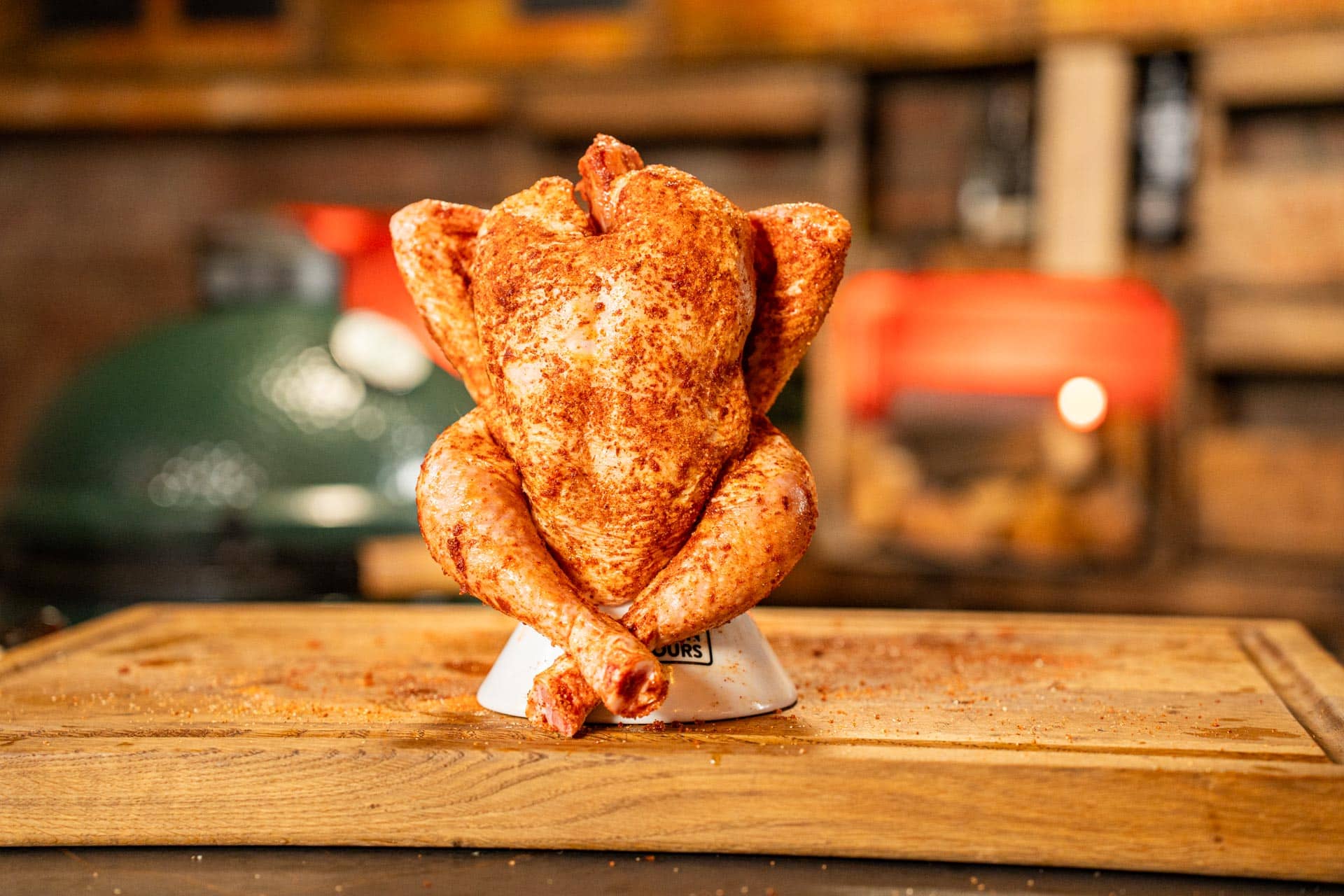 Fotografie kamado cursus recepten low res 65 1 - Beer Can Chicken