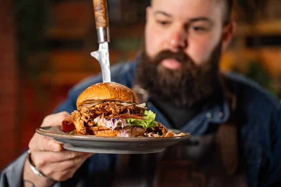 Pulled-chicken