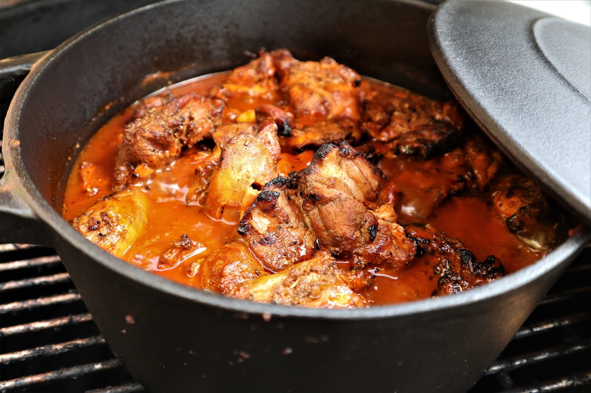 dutch oven pulled chicken kamado joe recept 04 - Pulled chicken uit de dutch oven