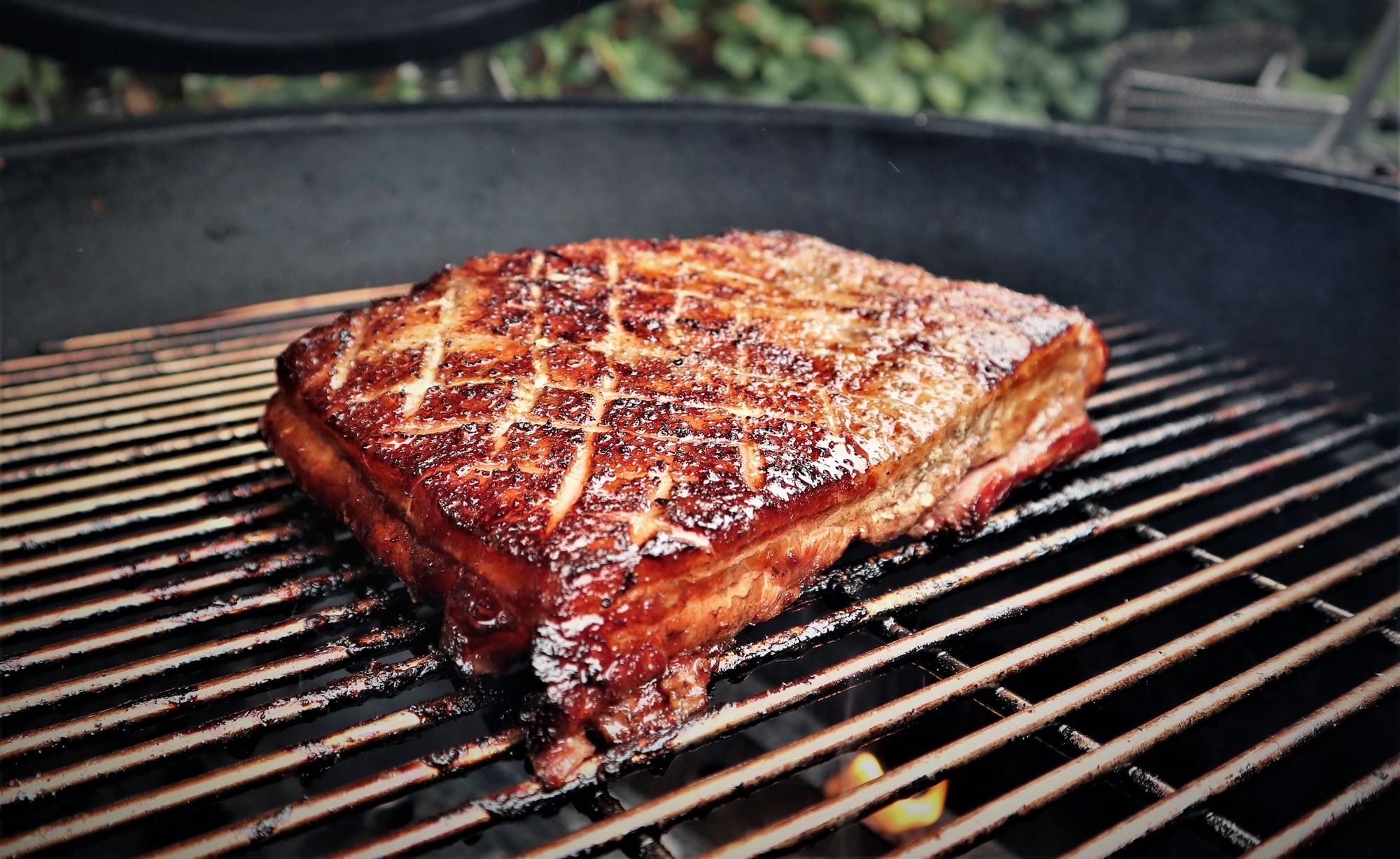sticky asian porkbelly buikspek kamado joe recept 01 - Asian Sticky buikspek met gefrituurde bloemkool