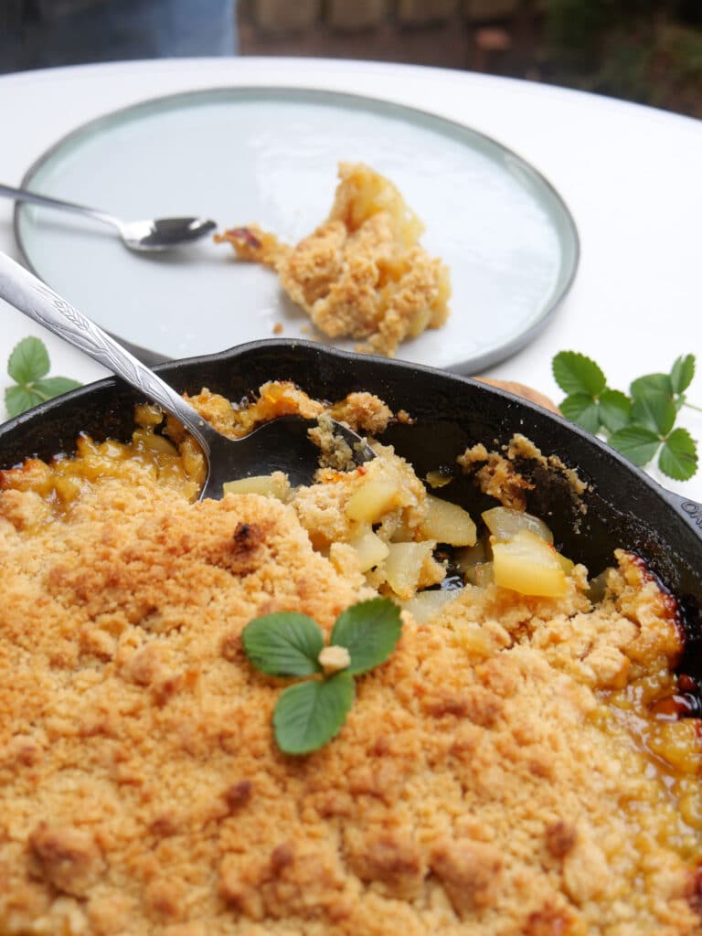 perencrumble gember big green egg kamado recept 03 - Perencrumble met gember
