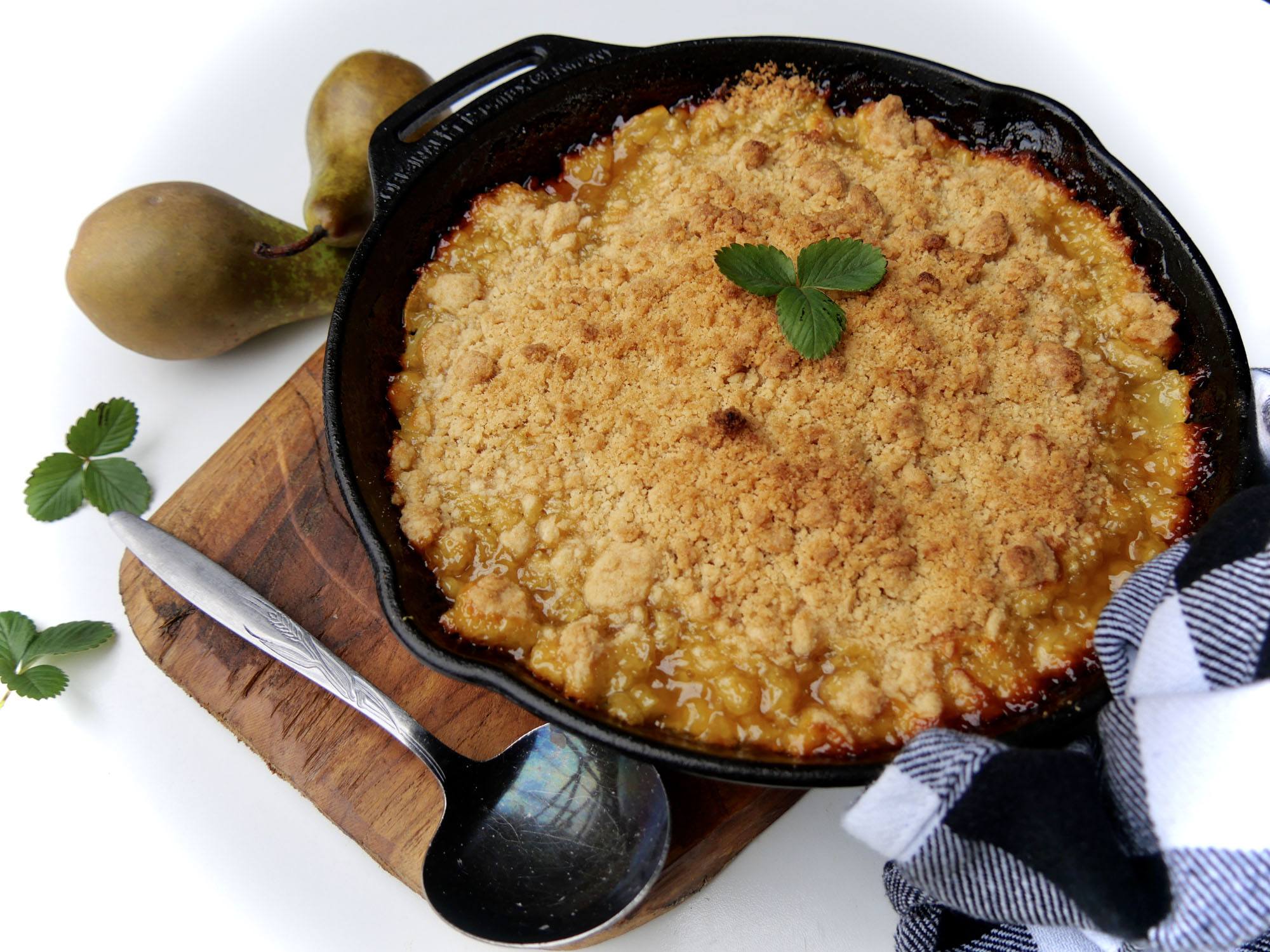 perencrumble gember big green egg kamado recept 05 - Perencrumble met gember