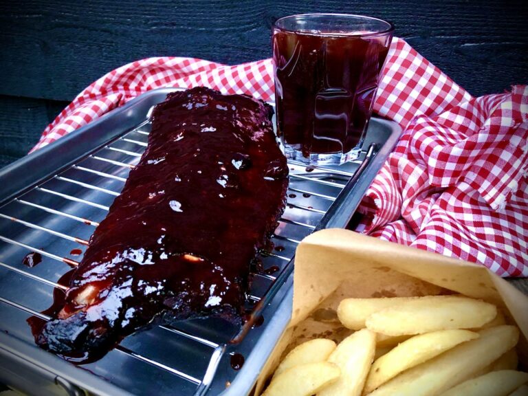 spareribs kersen kamado big green egg 05 - Spareribs kersen