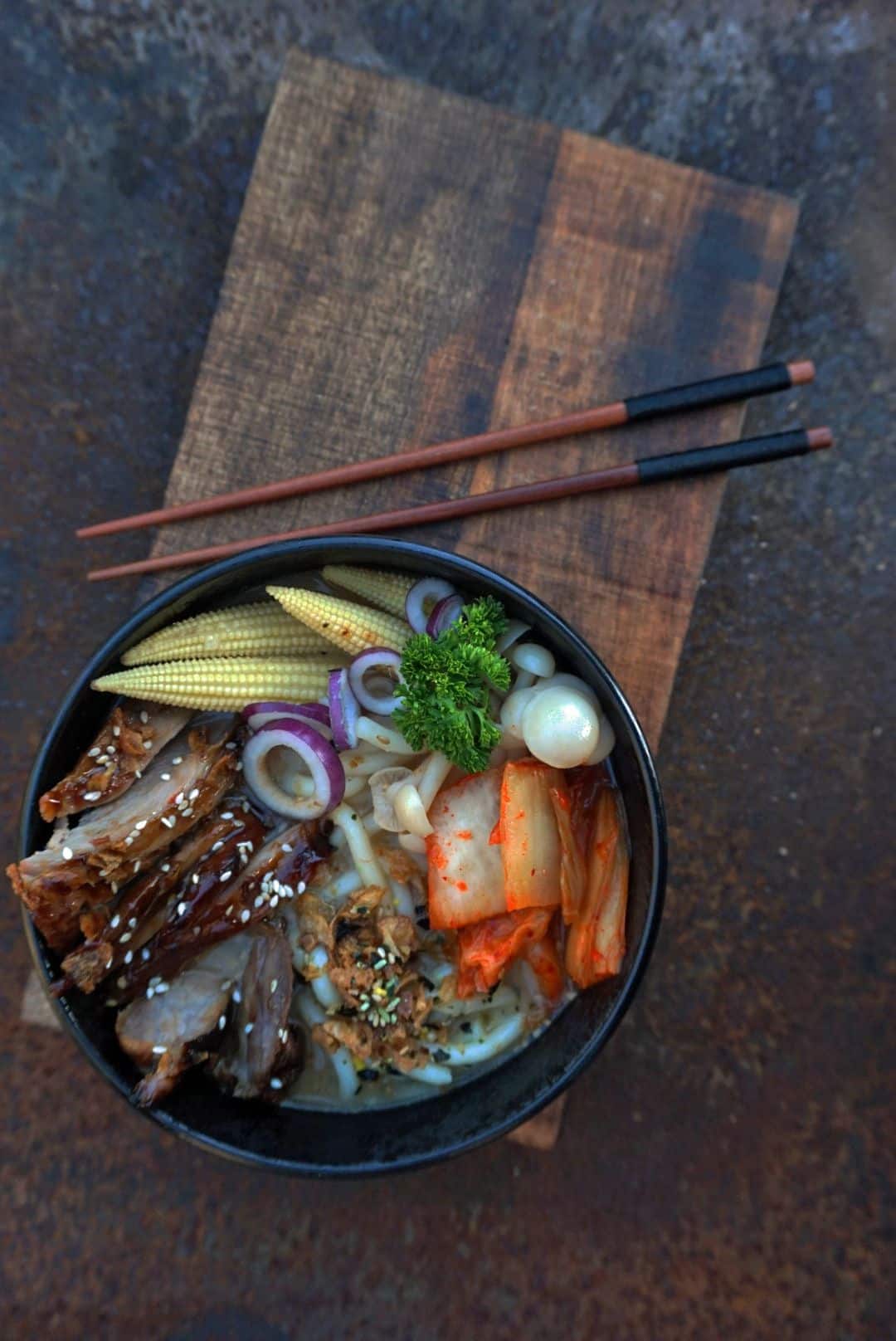 Gemarineerd Hammetje Miso Bowl kamado recept 1 - Gemarineerd hammetje met miso bowl