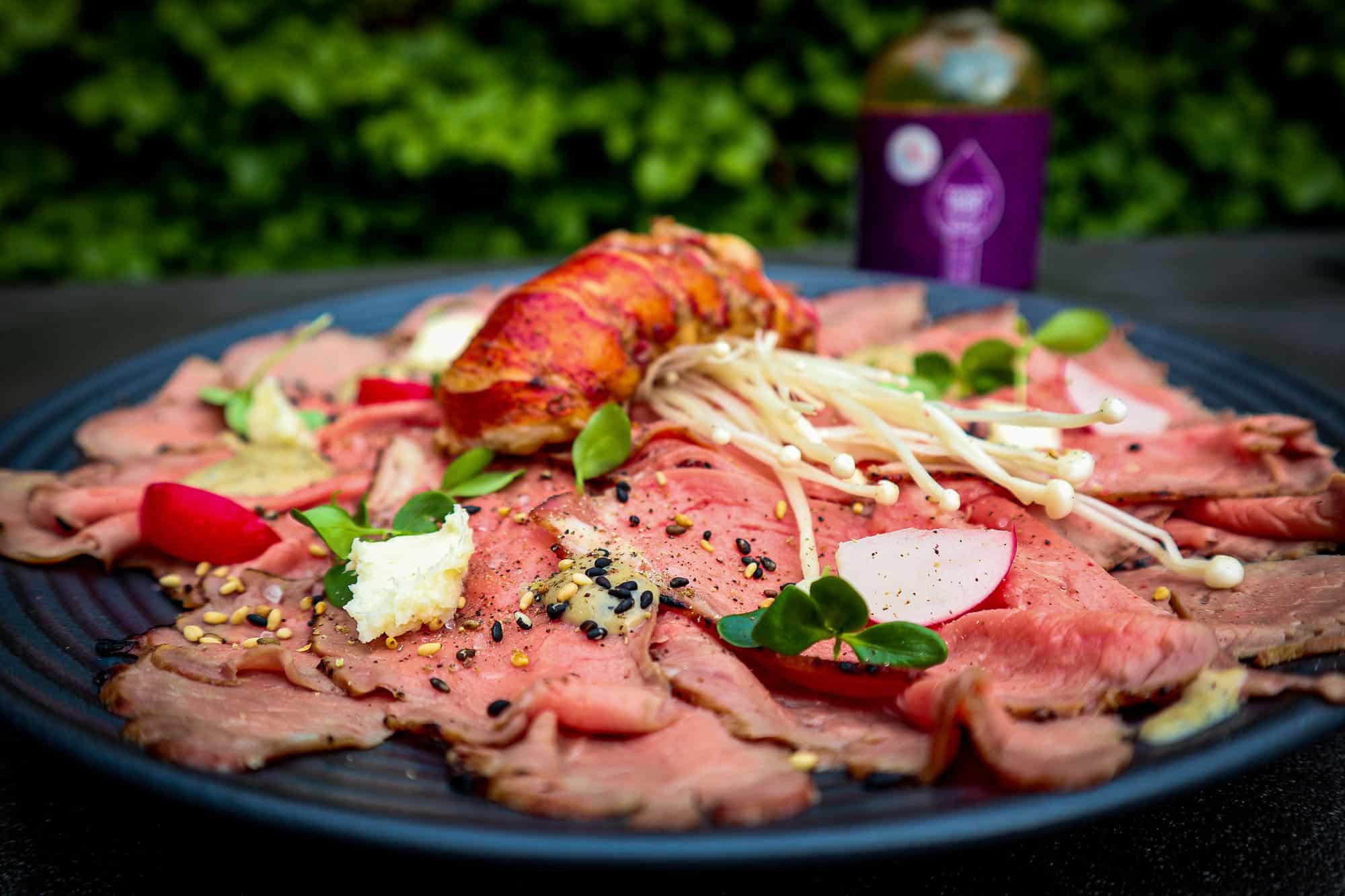 carpaccio met kreeft miso kamado recept 04 - Japanse carpaccio met kreeft en miso dip
