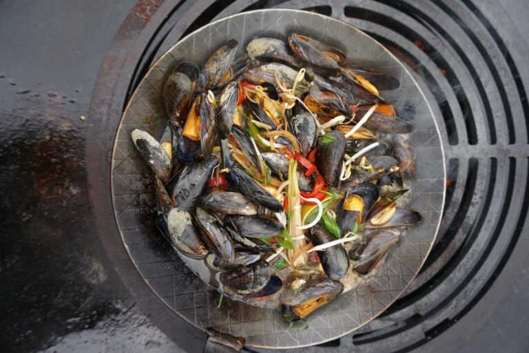 aziatische mosselen recept kamado bbq 03 - Aziatische mosselen van het vuur