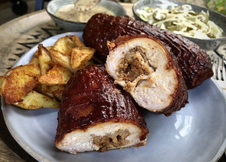 kipfilet gevuld pulled pork recept kamado bbq 02 - Kipfilet gevuld met Pulled Pork