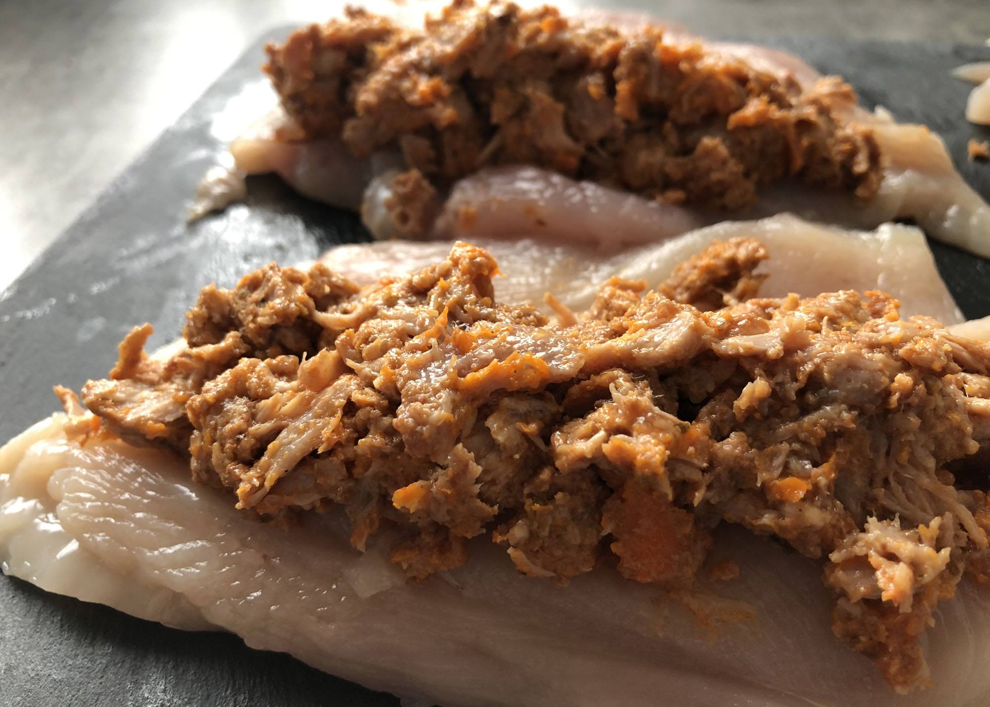 kipfilet gevuld pulled pork recept kamado bbq 06 - Kipfilet gevuld met Pulled Pork