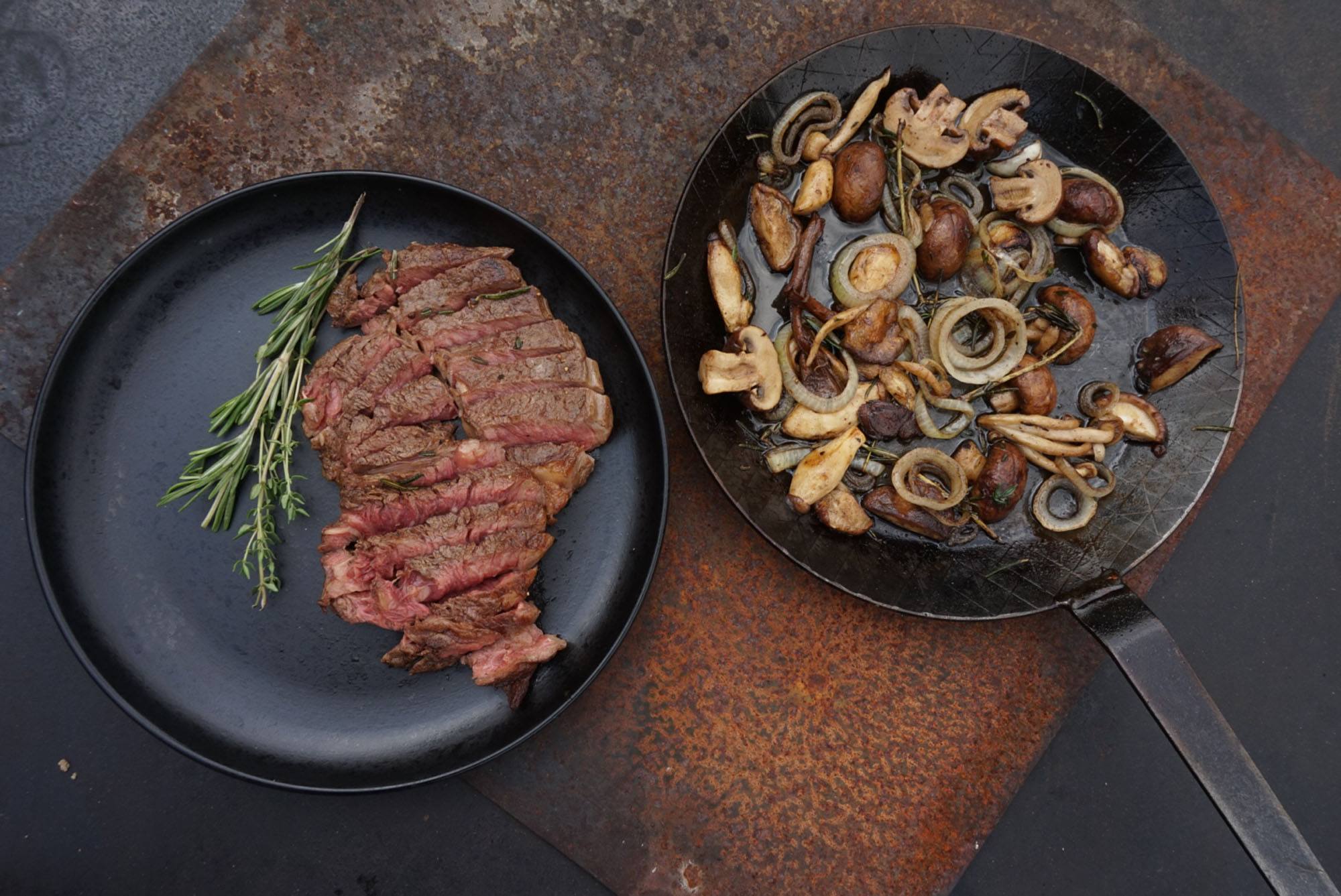 ribeye paddenstoelen mix recept kamado bbq 07 - Rib eye met paddestoelen mix