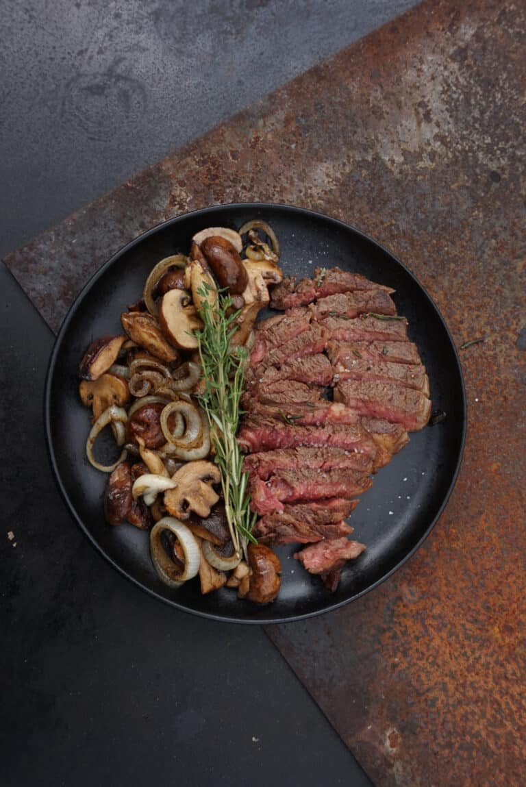 ribeye paddenstoelen mix recept kamado bbq 08 - Rib eye met paddestoelen mix