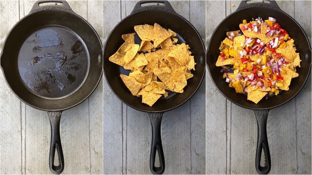 skillet doritos bbq kamado recept 07 - Skillet doritos
