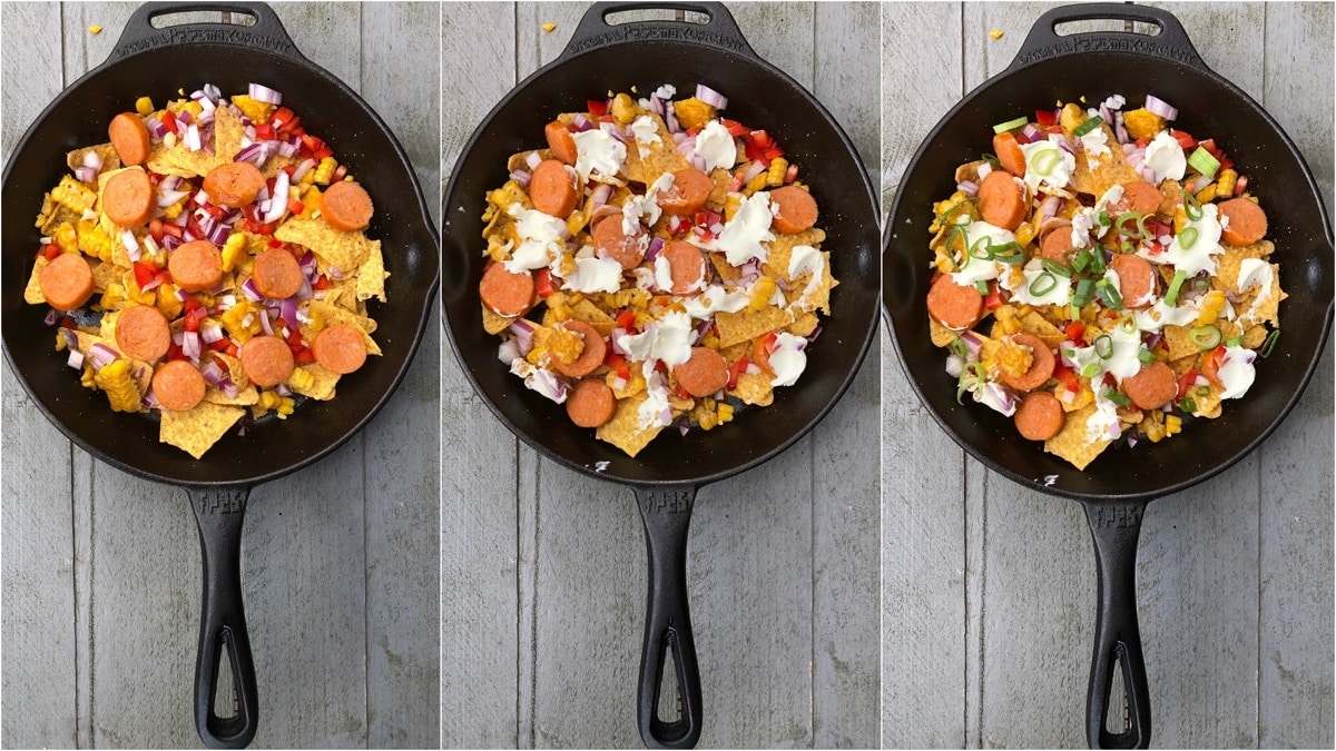 skillet doritos bbq kamado recept 09 - Skillet doritos