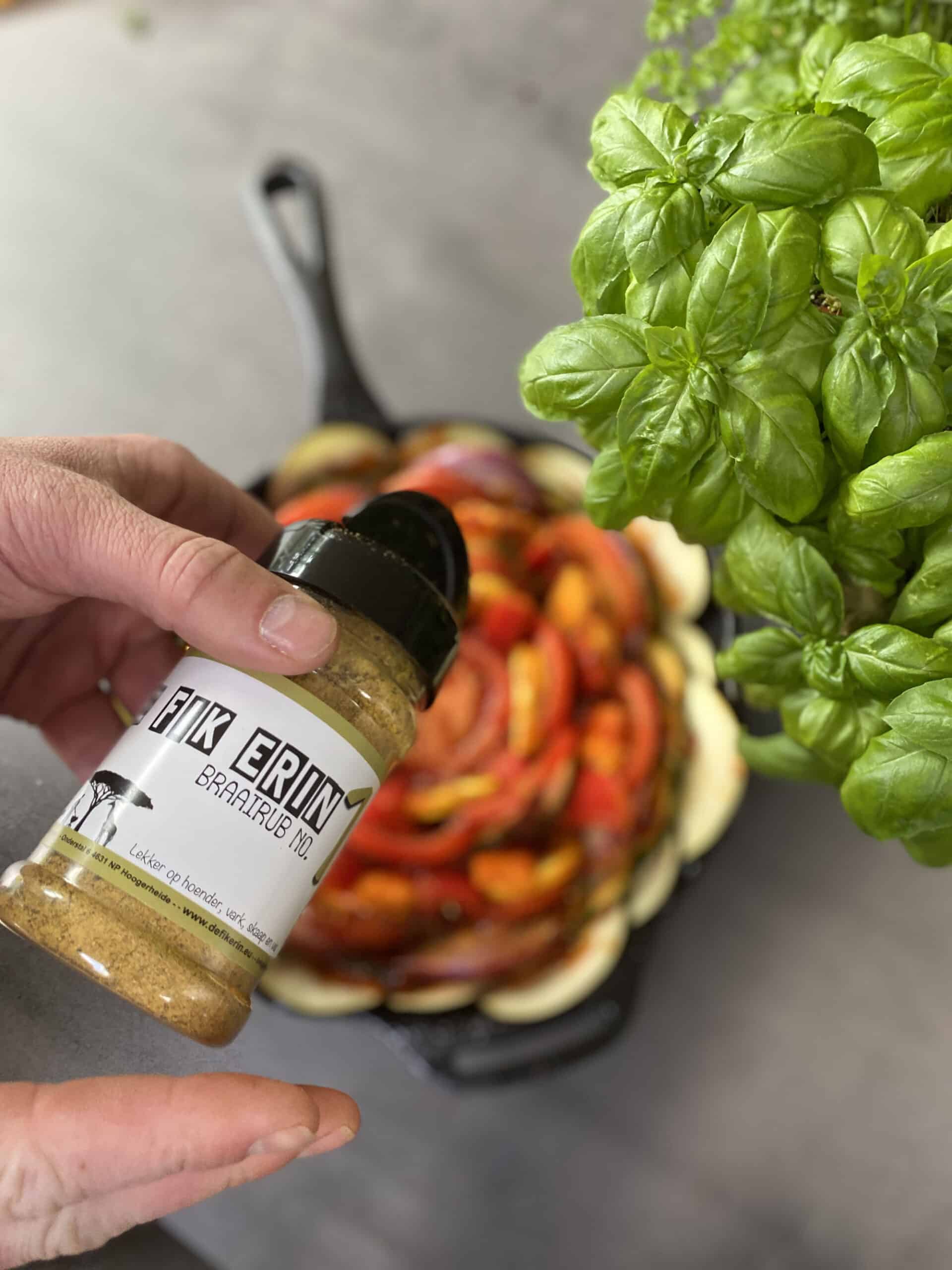 groenten skillet bbq recept kamado green egg 05 scaled - Groenten skillet