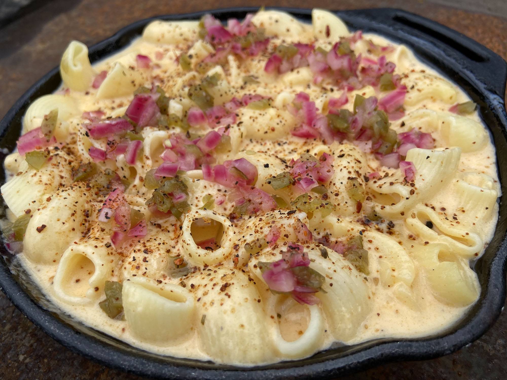 mac n cheese bbq recept kamado green egg 04 - Mac’n Cheese