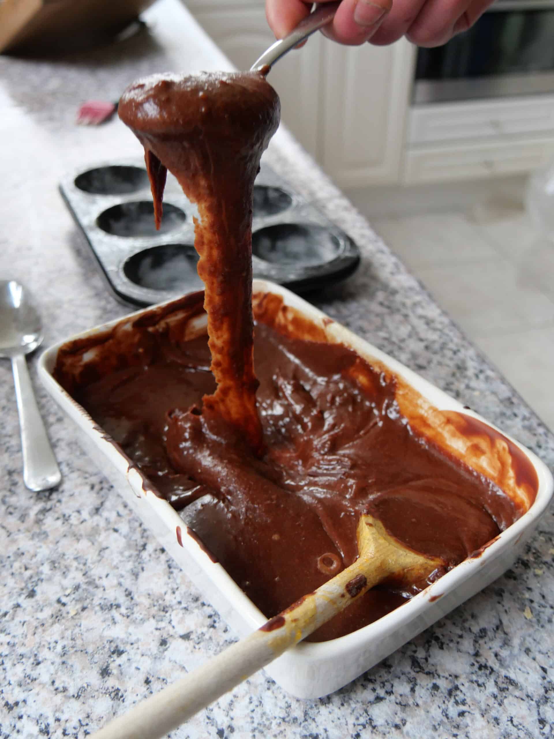 Chocolade lavacake big green egg kamado recept 07 scaled - Chocolade BBQ muffin - Moelleux au chocolate
