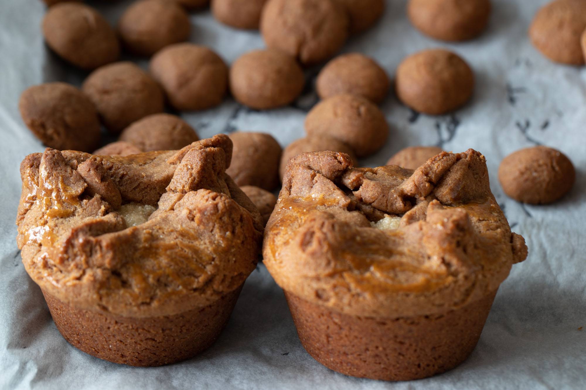 gevulde speculaas muffins green egg kamado recept 07 - Gevulde speculaas muffins