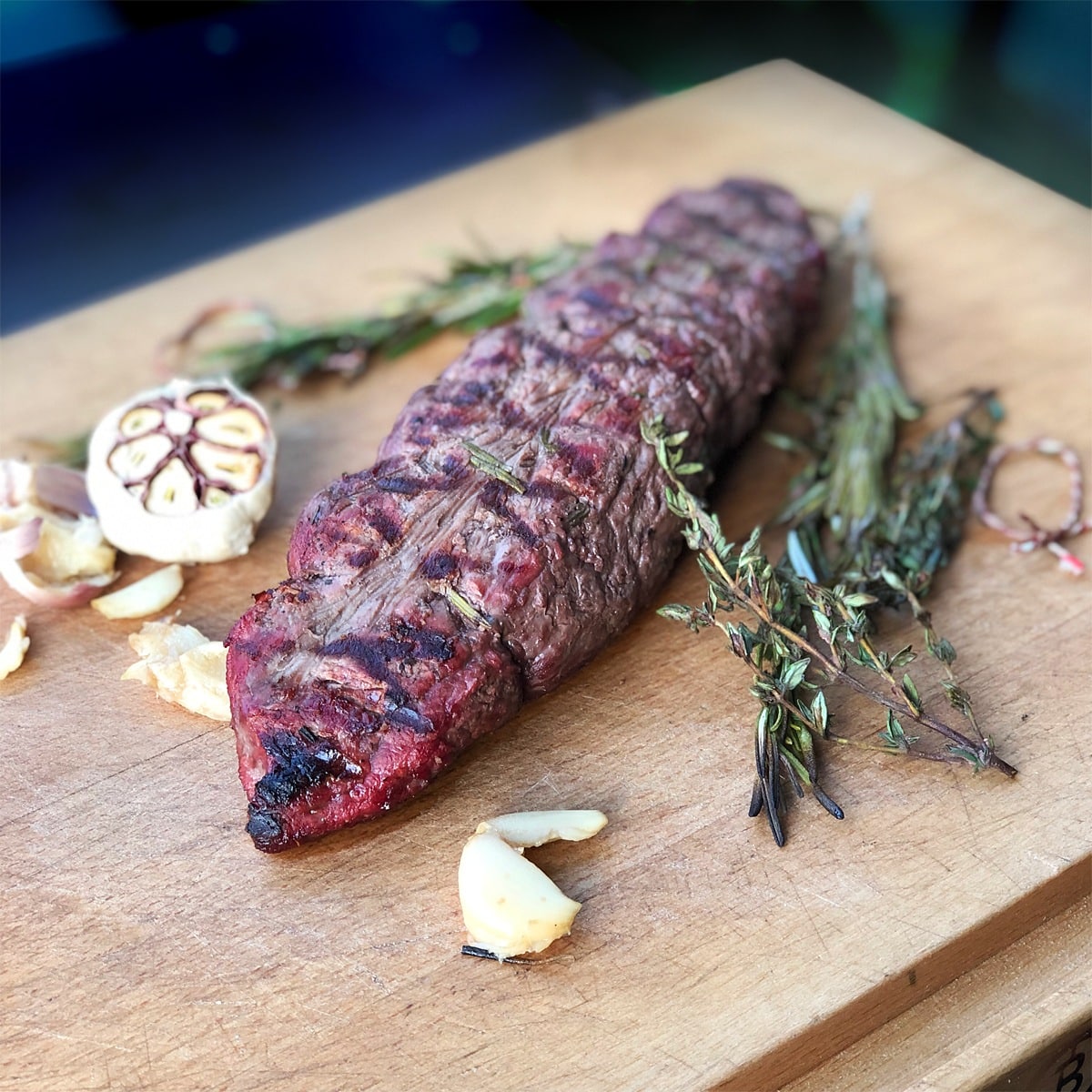 kruiden diamanthaas big green egg recept06 - Met kruiden ombonden diamanthaas & gegrilde groenten
