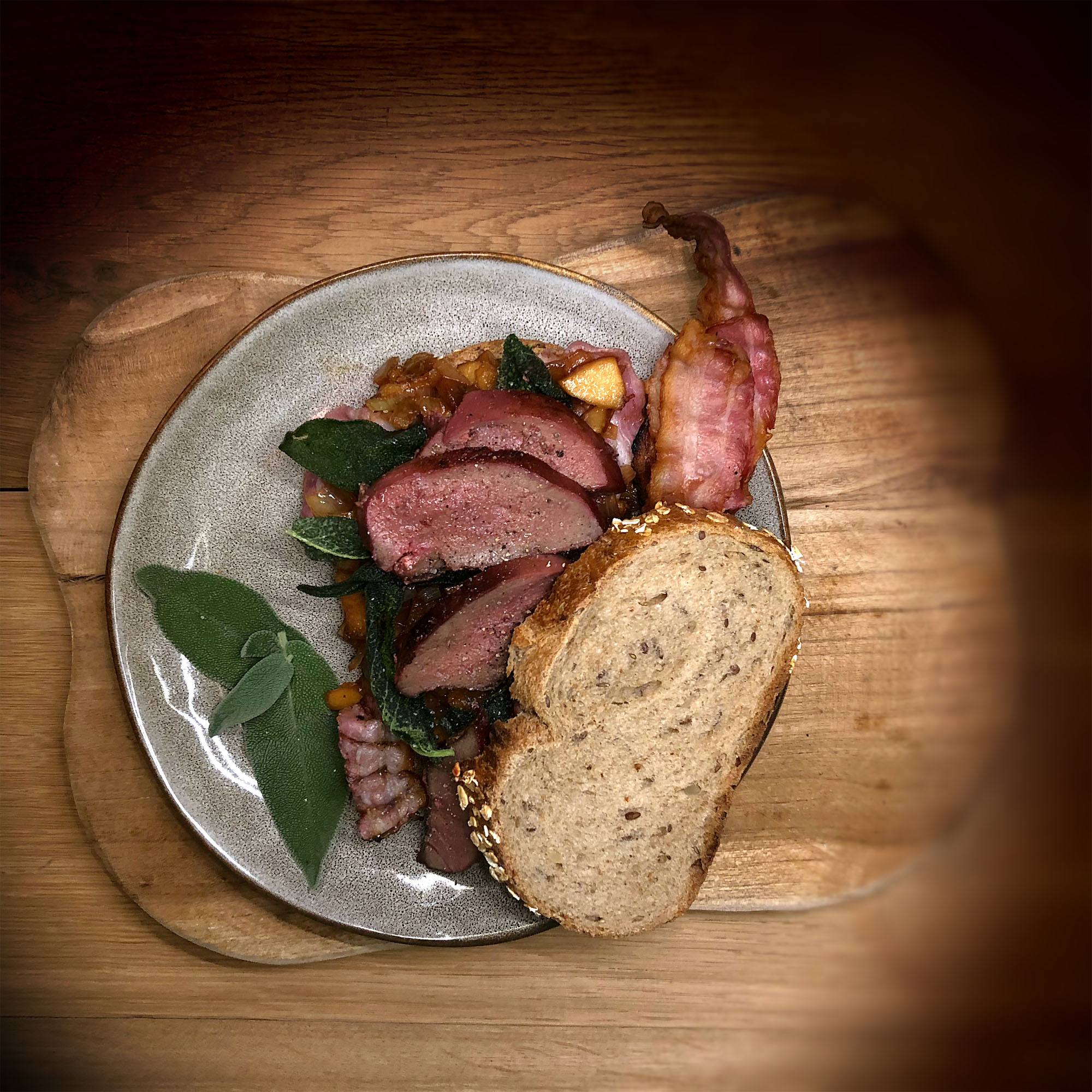 lever uien appel compote kamado green egg recept02 - Broodje lever met uien appel compote