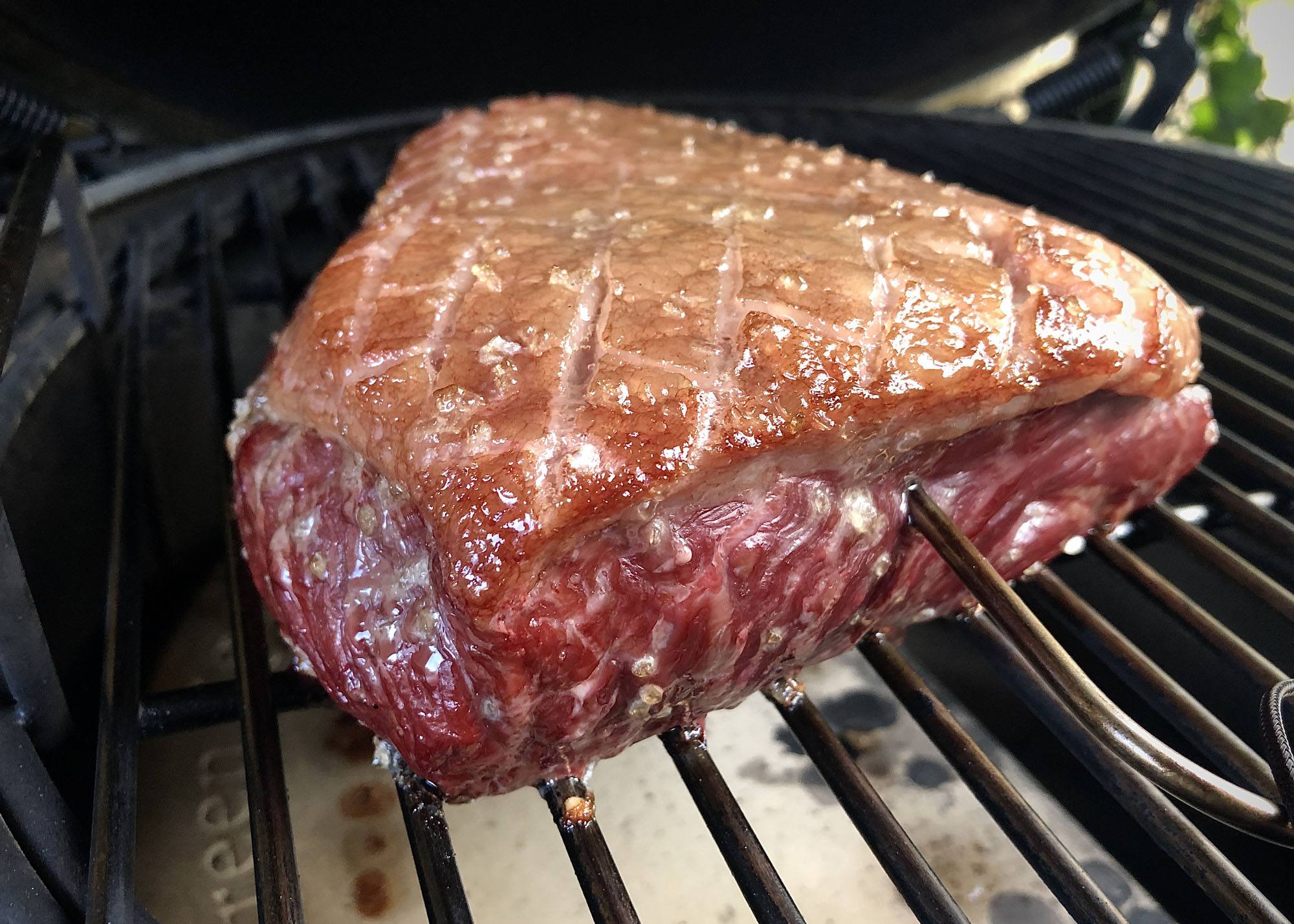 reverse sear picanha bbq recept kamado green egg 05 - Reverse sear Picanha met Red Chimichurri