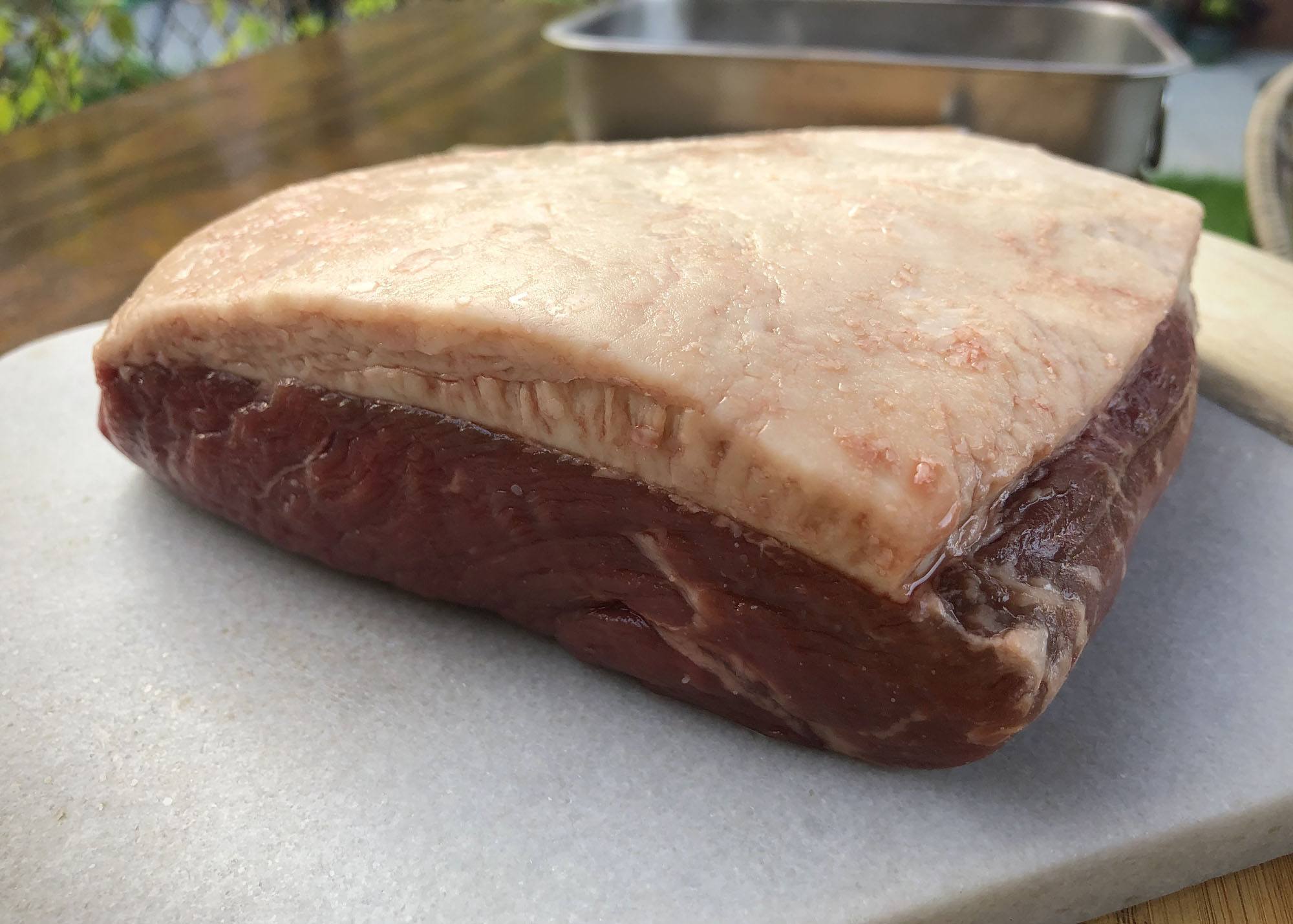 reverse sear picanha bbq recept kamado green egg 06 - Reverse sear Picanha met Red Chimichurri