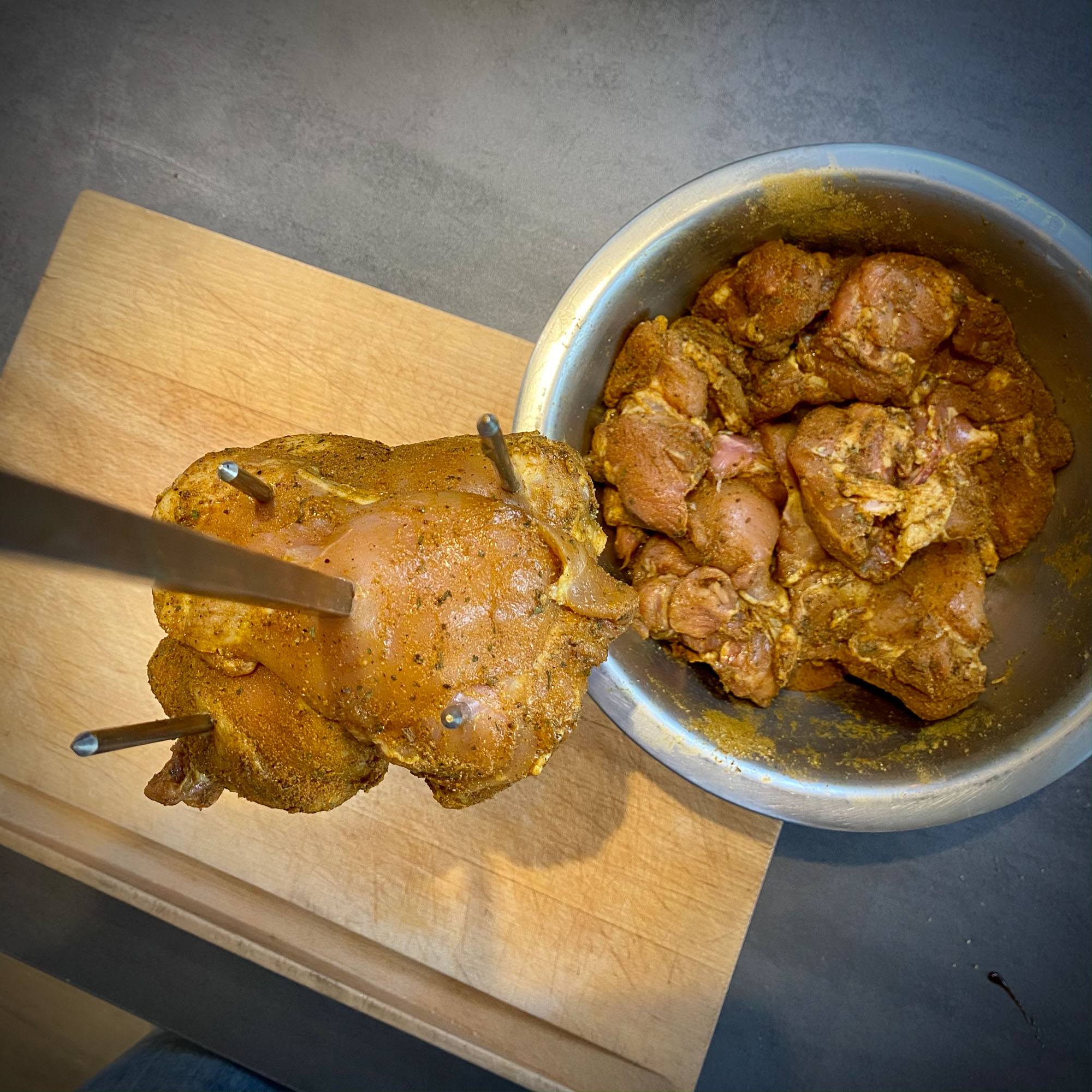 kip shoarma spit kamado bbq recept egg 05 - Kip shoarma van het spit