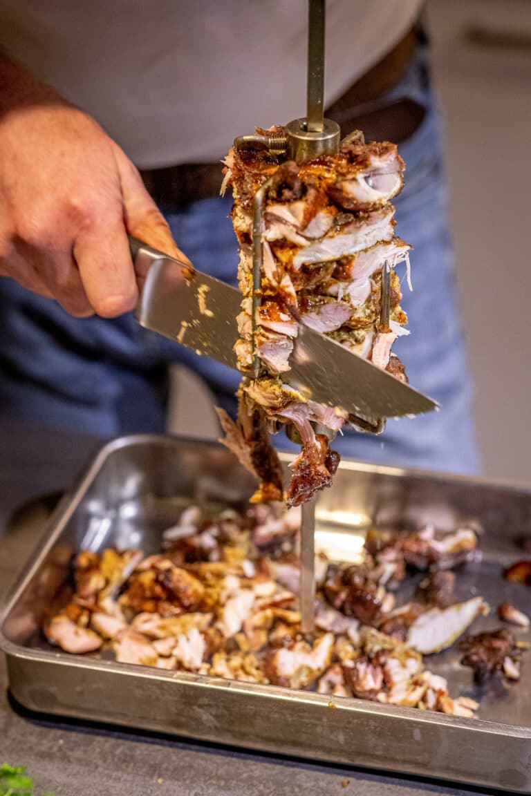 kip shoarma spit kamado bbq recept egg 14 - Kip shoarma van het spit