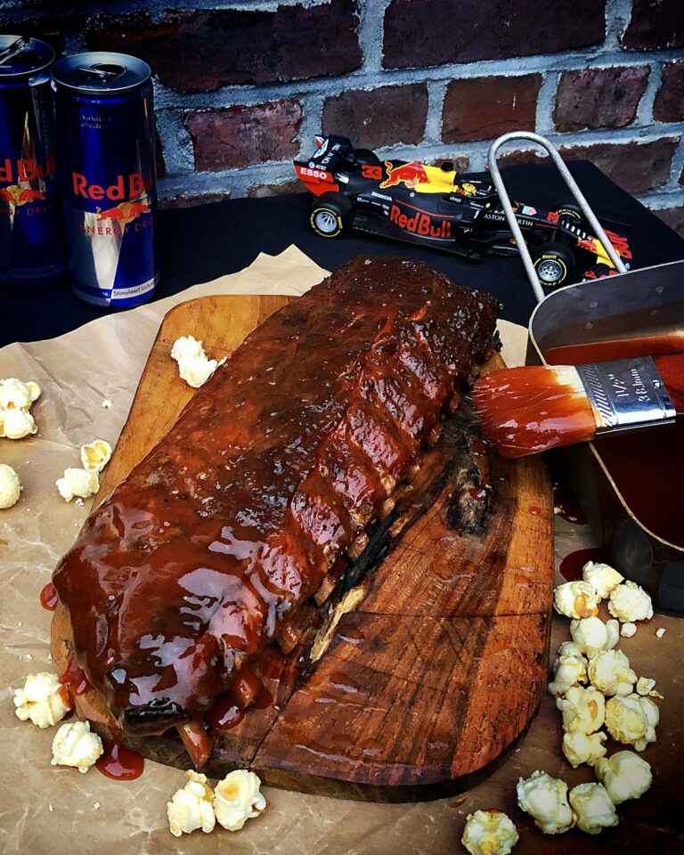 spareribs red bull kamado bbq recept egg 01 - Spareribs met vleugels