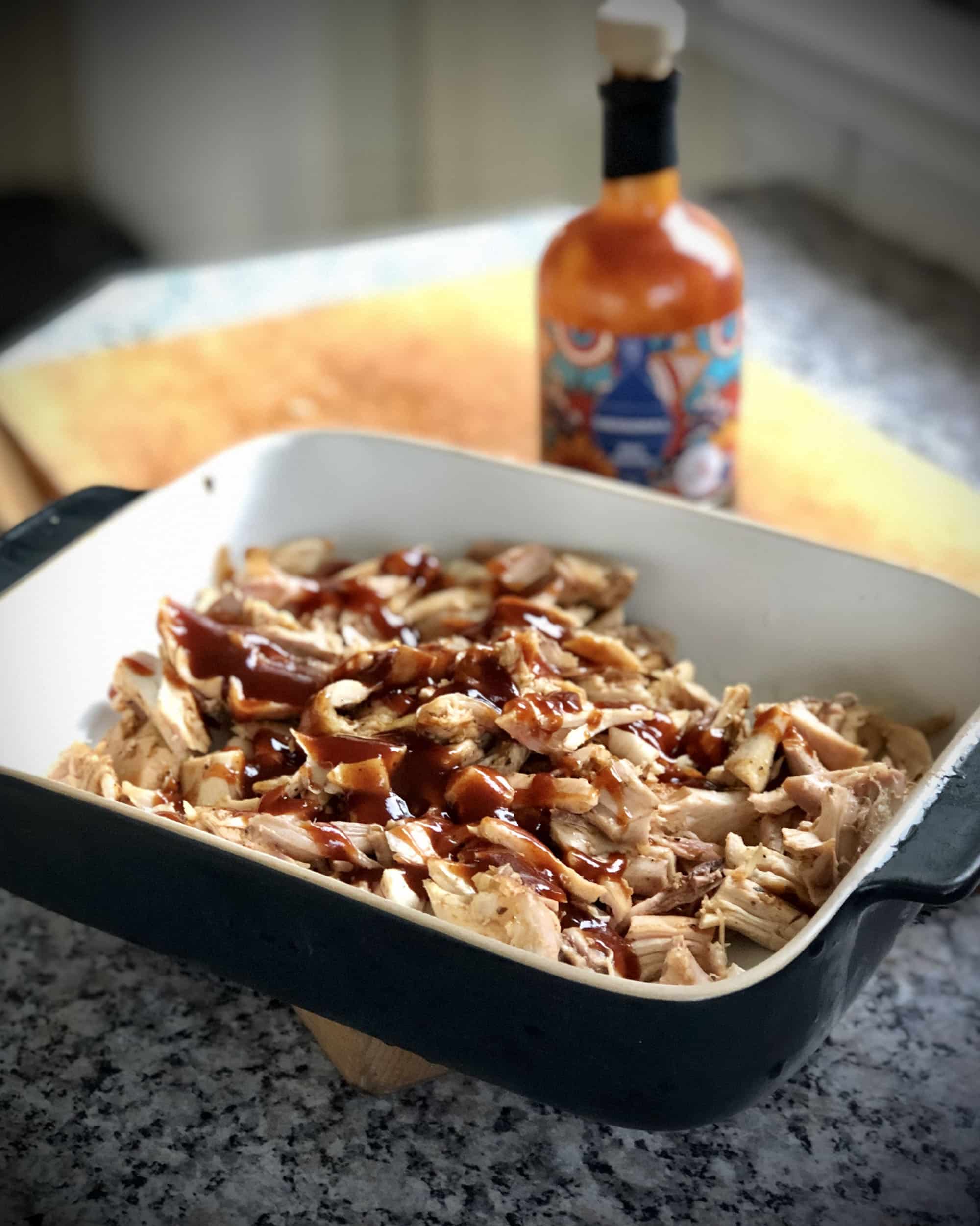 pulled chicken hooi big green egg kamado recept 11 - Pulled chicken uit het hooi