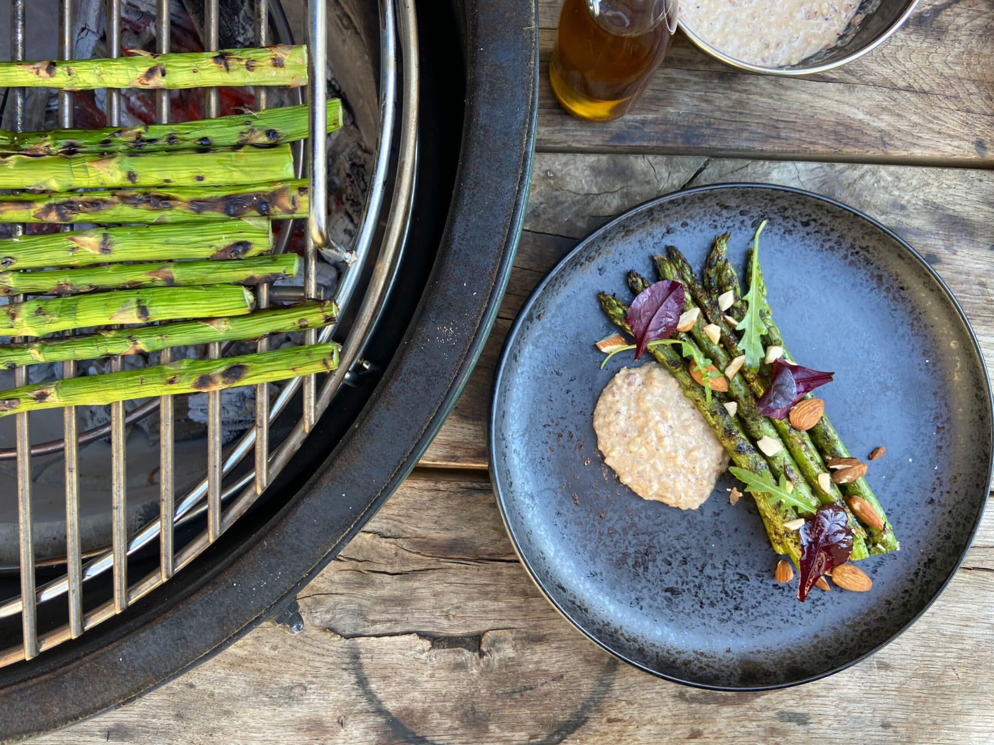 gegrilde groene asperges egg kamado bbq recept 06 scaled - Gegrilde groene asperges