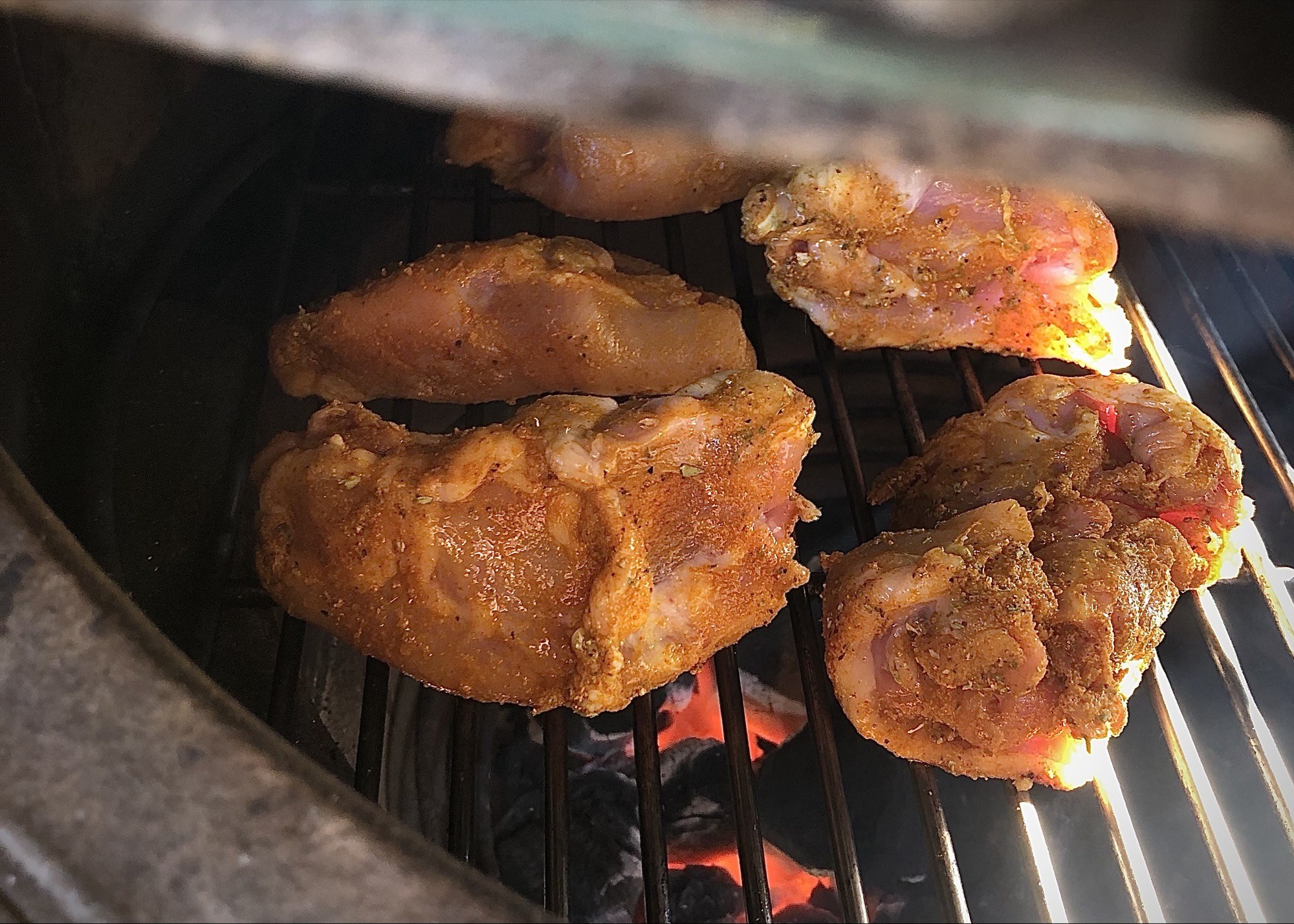 kamado recept green egg Kip op de bbq - Barbecue Kip Kerrie