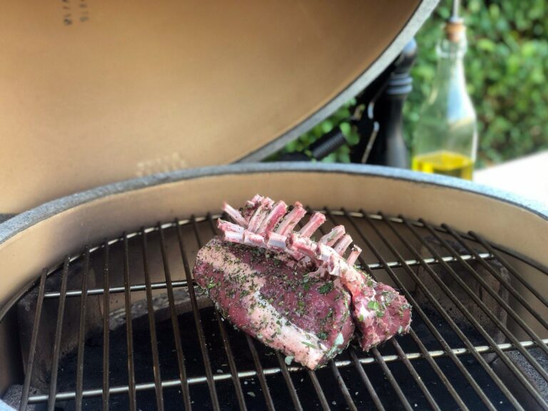 big green egg recept lamsrack reverse sear 5 - Lamsrack reverse sear uit Nieuw Zeeland