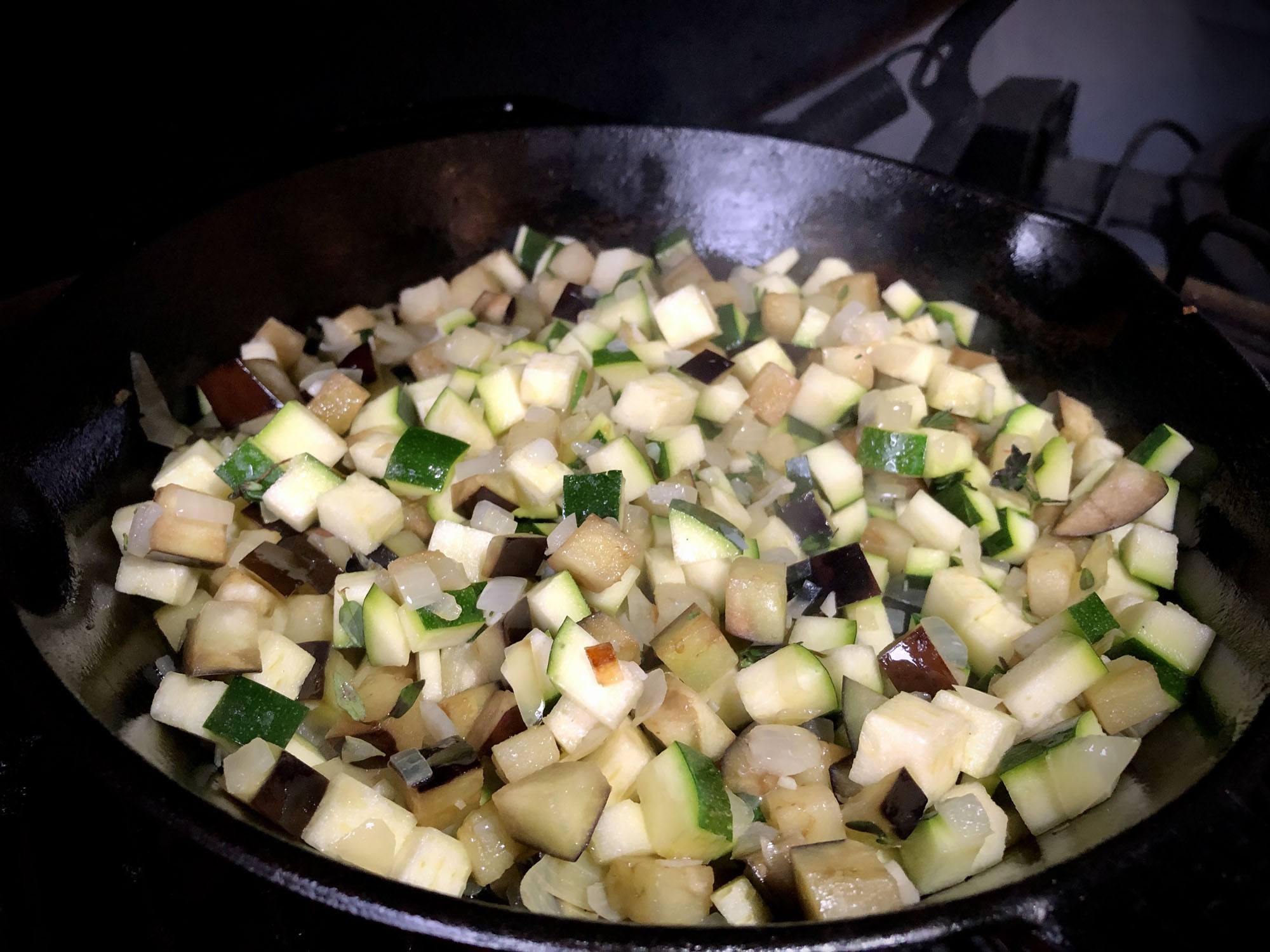 ratatouille tagliatelle bbq big green egg recept 02 - Ratatouille met tagliatelle
