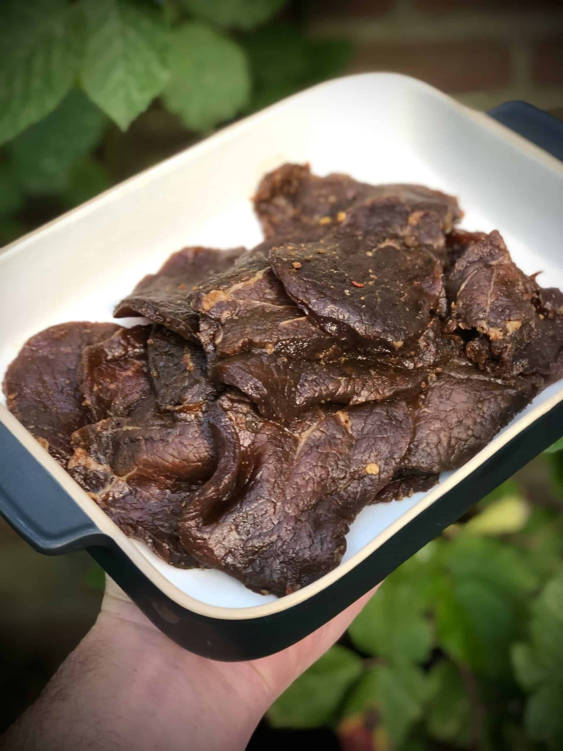 beef jerky big green egg kamado recept 03 scaled - Beef jerky