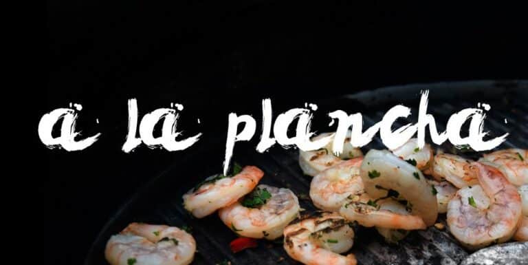 gambas lamsoren zeekraal asperges big green egg recept 1 - Gamba’s a la plancha met lamsoren, zeekraal en gegrilde asperges