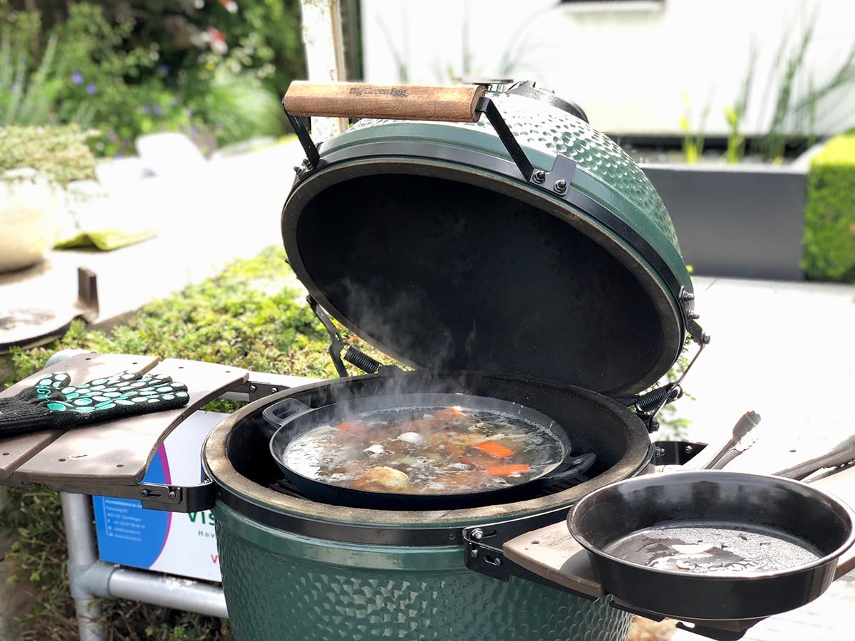 kamado bbq big green egg recept kreef olijfhout 5 - Kreeft gerookt op olijfhout
