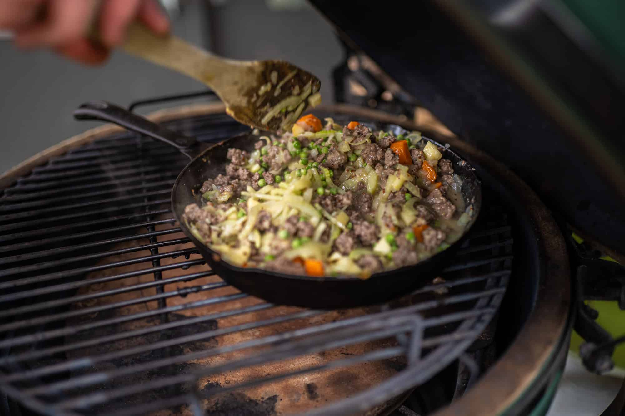 shepherds pie bbq recept kamado 14 - Shepherds pie