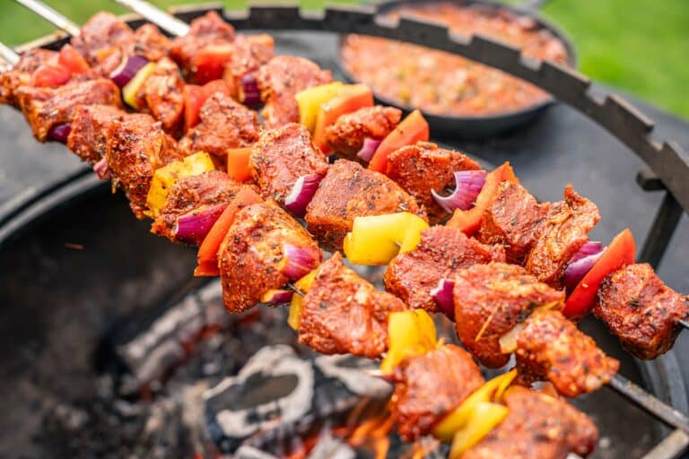 Shaslicks 10 - Shaslick van de BBQ