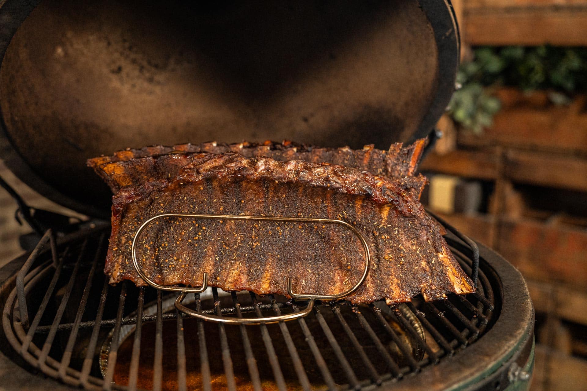 Fotografie kamado cursus recepten kamado - Spareribs van de BBQ