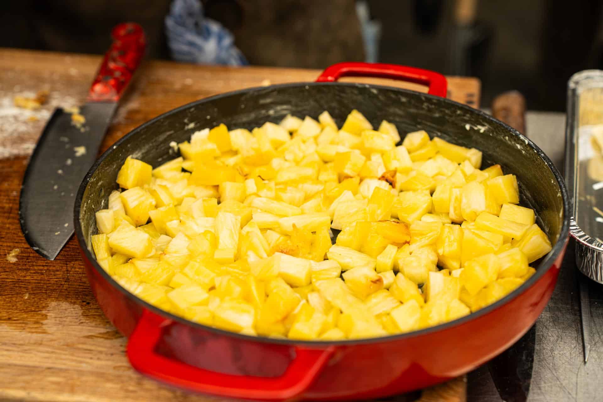 Kamado Joe BBQ feestje lowres 20 - Pineapple crumble
