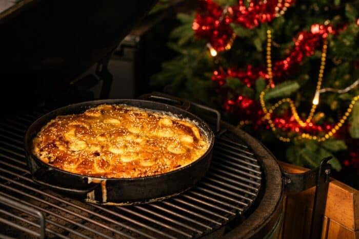 kerstrecepten2025fishpie bbq - Fishpie van de BBQ