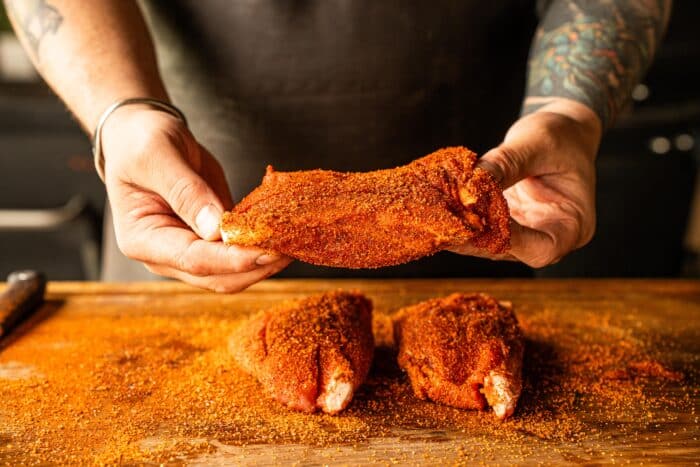 pigwins rub - Pigwings met Hot Honey